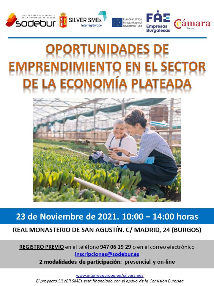 Jornada “Oportunidades de emprendimiento en el sector de la economía  plateada”. Burgos, 23 de noviembre de 2021 - Sodebur - Agenbur