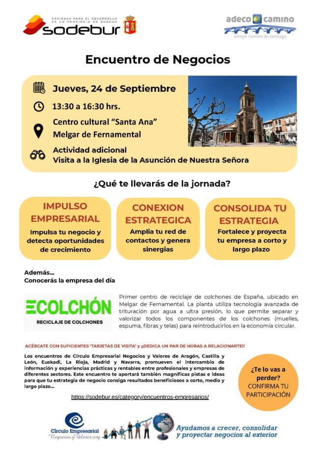 Encuentro de empresarios 24 Septiembre Melgar